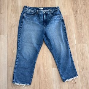 NWOT Good American Good Icon High Waist Straight Leg Jeans Size 18